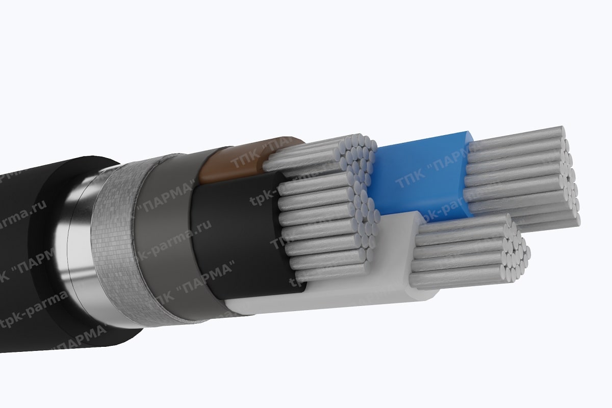 Фотография провода Кабель АПвБШвнг(A)-ХЛ 3х400+1х185 - 1кВ